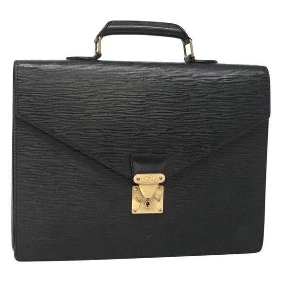 LOUIS VUITTON Epi Serviette Conseiller Business Bag Black - Picture 1 of 16